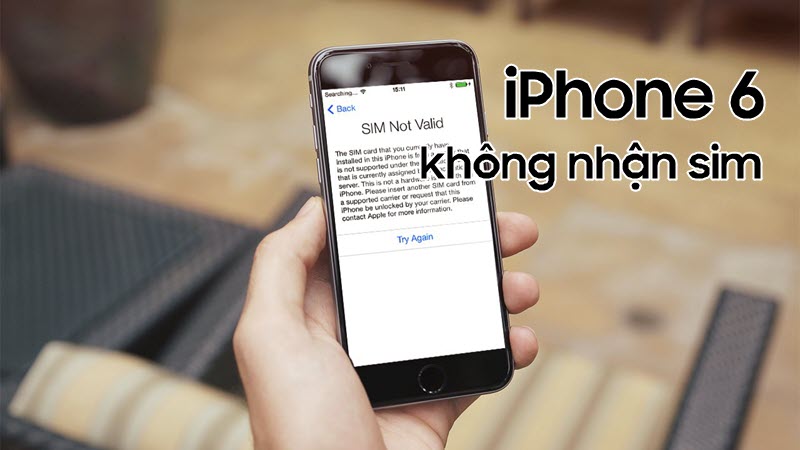 Nguyên nhân và cách khắc phục iPhone 6 ko nhận sim