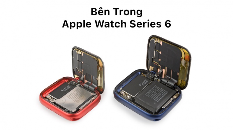 Bên trong Apple Watch Series 6, tăng thời lượng pin