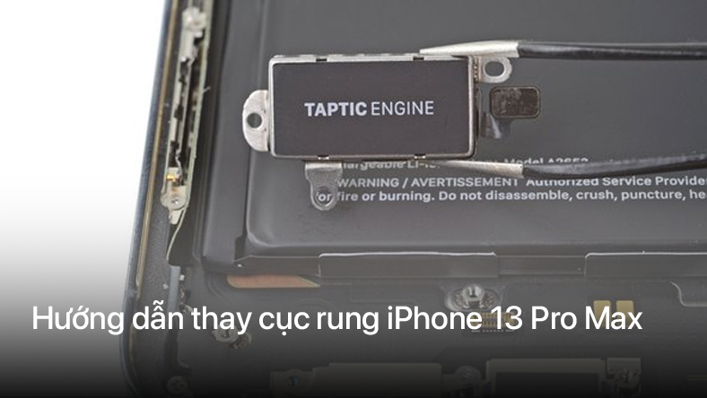 Hướng dẫn thay cục rung iPhone 13 Pro Max