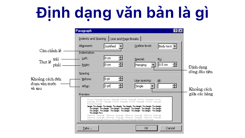 Định dạng văn bản là gì? Các các định dạng văn bản