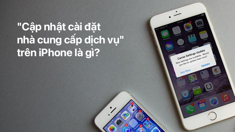 'Cập nhật cài đặt nhà cung cấp dịch vụ' trên iPhone là gì?