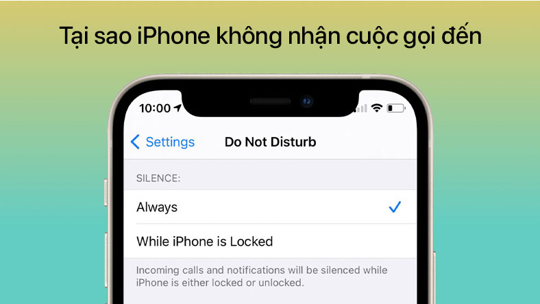 Tại sao iPhone không nhận cuộc gọi đến