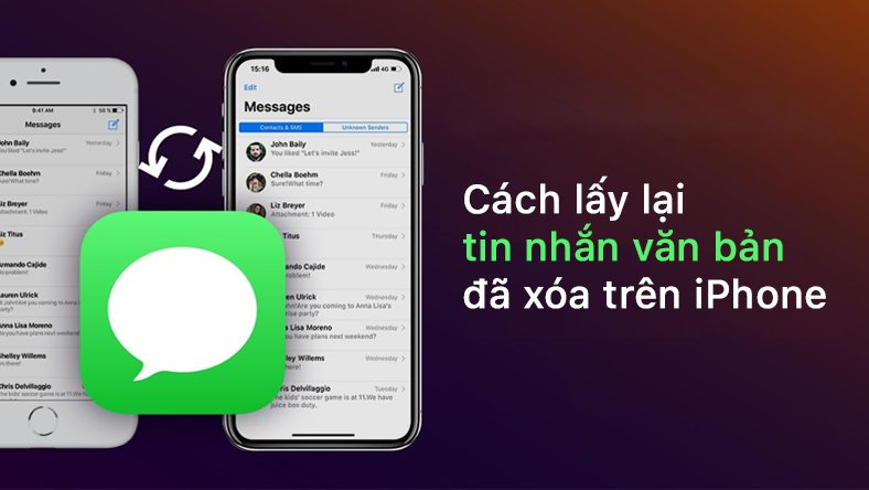 Cách lấy lại tin nhắn văn bản đã xóa trên iPhone