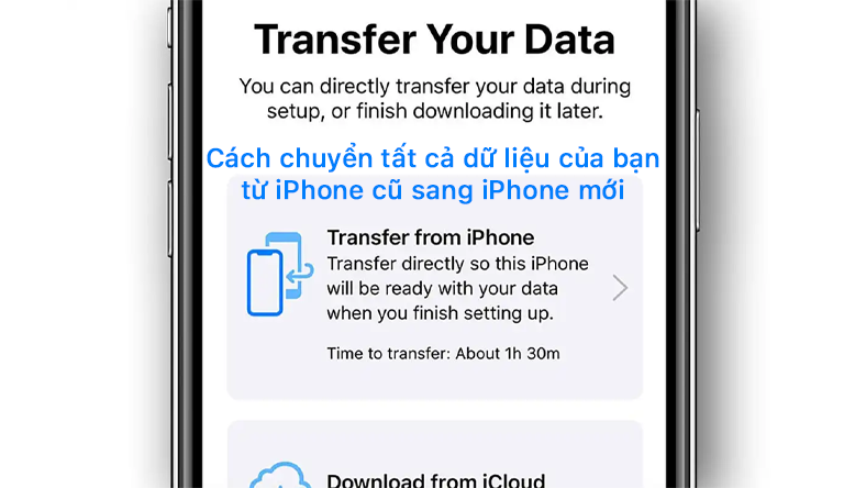 Cách chuyển tất cả dữ liệu của bạn từ iPhone cũ sang iPhone mới