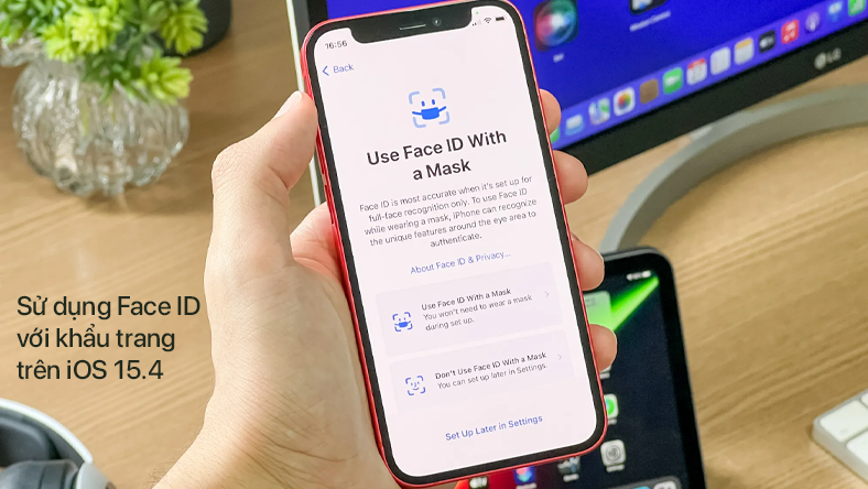 Sử dụng Face ID với khẩu trang trên iOS 15.4 giới hạn ở iPhone 12 trở lên