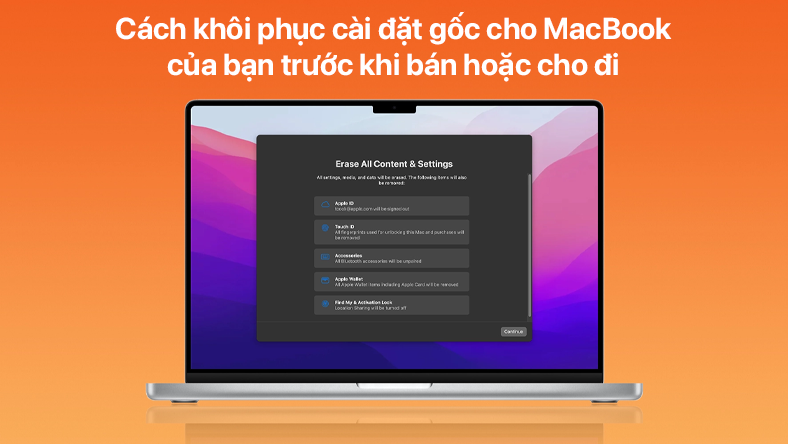 Cách đặt lại cài đặt gốc MacBook hoặc máy tính để bàn Mac của bạn trước khi bán hoặc cho đi