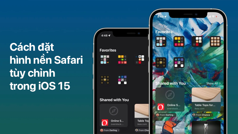 Cách đặt hình nền Safari tùy chỉnh trong iOS 15