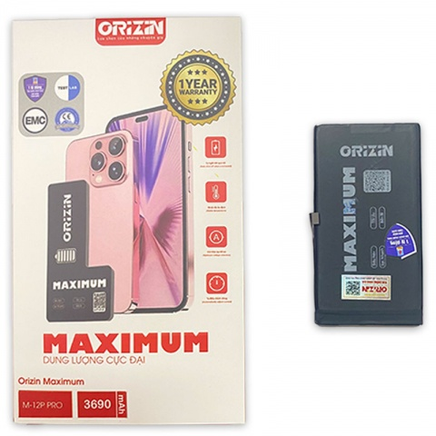 Pin Orizin có dung lượng ổn định, đáp ứng tốt các nhu cầu sử dụng cơ bản của khách hàng