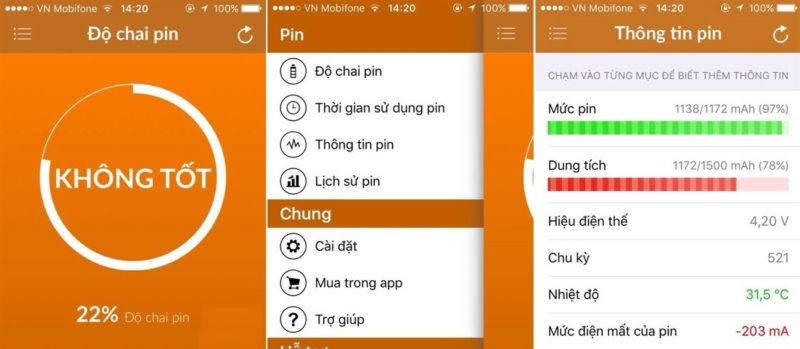 App Battery Life giúp kiểm tra dung lượng pin iPhone dễ dàng
