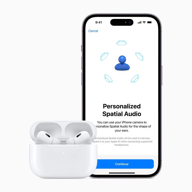 AirPods 2 iPhone 14 Pro Spatial Audio