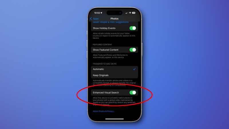 Apple không theo dõi ảnh của bạn trong iOS 18 với Tìm kiếm hình ảnh nâng cao