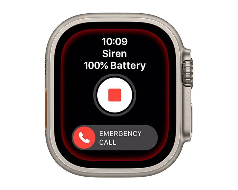 Apple Watch Ultra Siren Stop Button