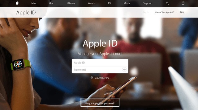 Trang đăng nhập ID Apple