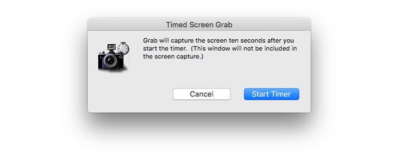 How to take a screenshot on Mac: Timed screen grab