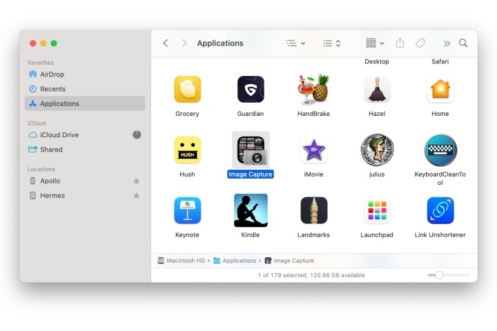 macOS-Sonoma-Image-Capture-in-Applications-folder