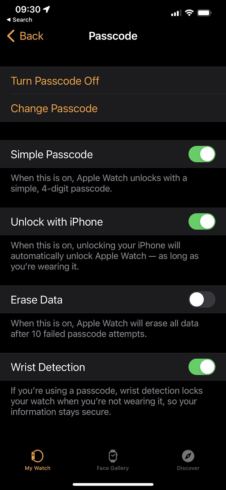 Cách đặt lại mật mã cho Apple Watch 4