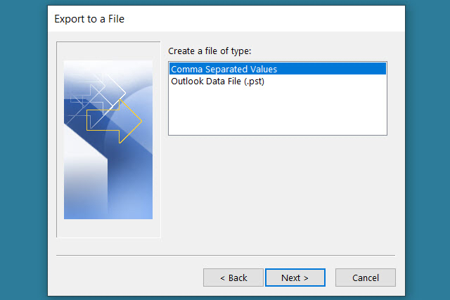 Outlook-Export-To-csv-File
