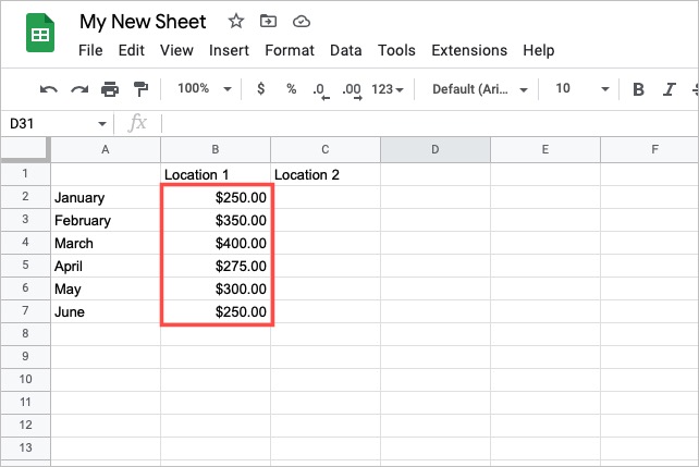 Google-Sheets-Formatted-as-Currency