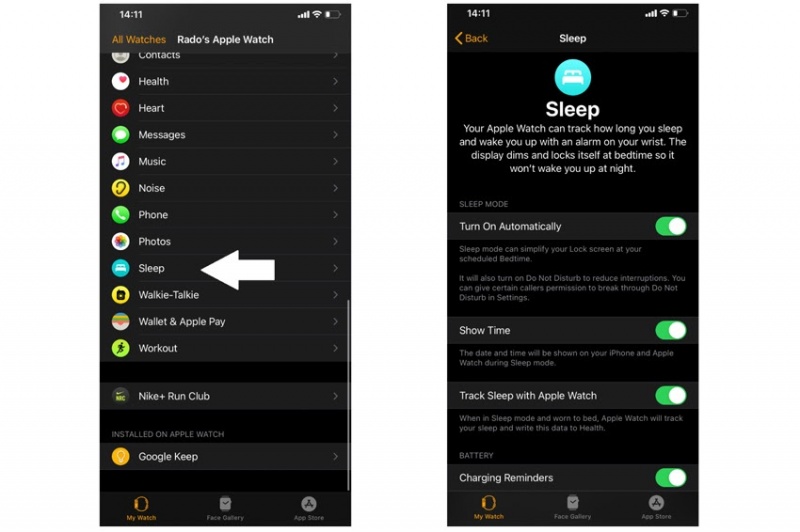 Cách sử dụng tính năng theo dõi giấc ngủ trên Apple Watch
