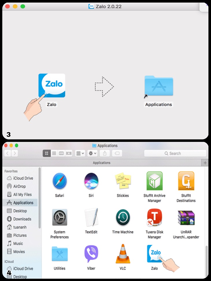 Cách gọi Zalo trên Macbook