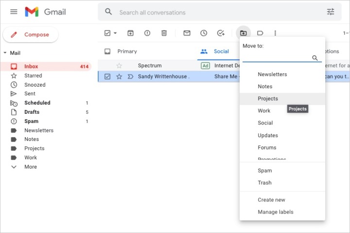 gmail-move-to-folder-projects