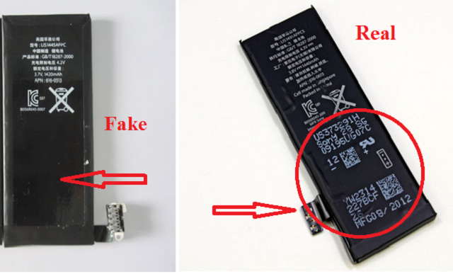 Cách nhận biết pin chính hãng và pin fake đơn giản qua thiết kế pin