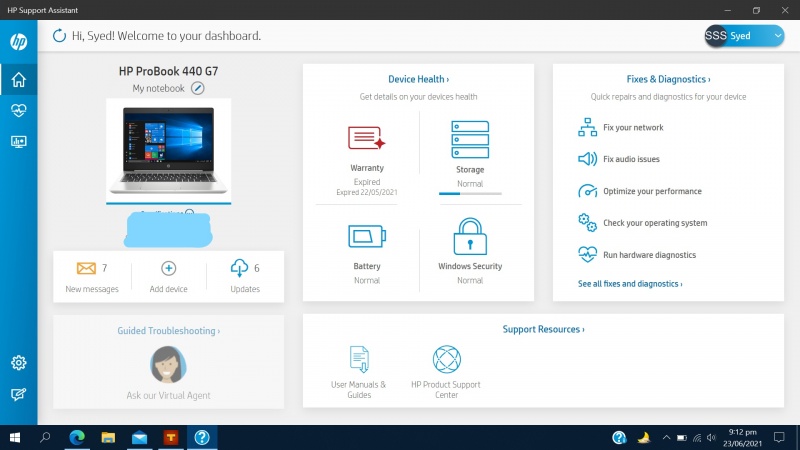 HP Support Assistant