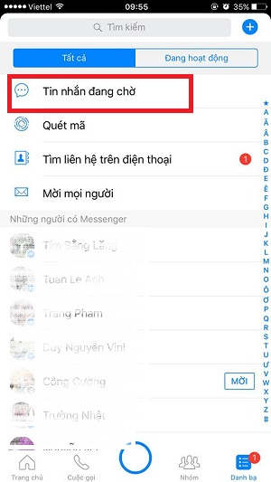 Messenger không tải được tin nhắn