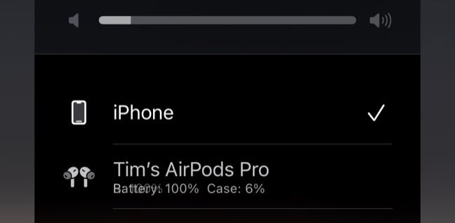 Kết nối lại AirPods trong Trung tâm điều khiển iPhone 3