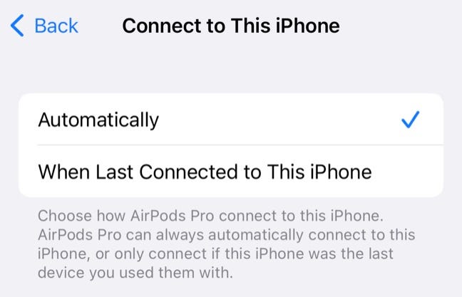 Khi được kết nối lần cuối với iPhone này