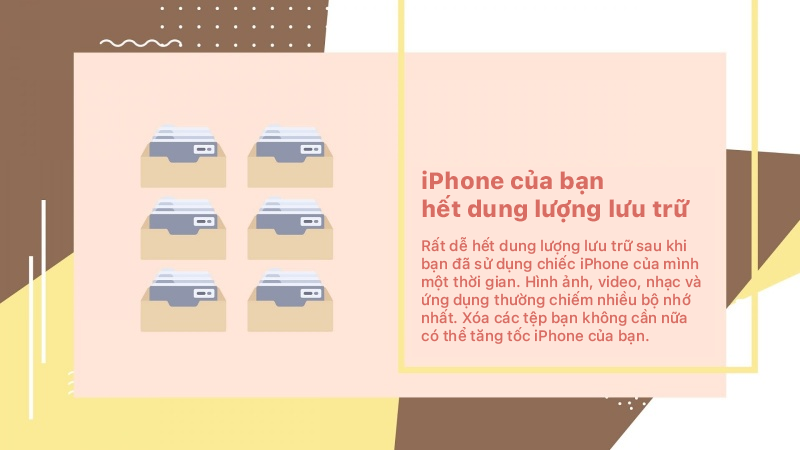 <span id='iphone-cua-ban-khong-con-cho-luu-tru-du-lieu'></span>iPhone của bạn không còn chỗ lưu trữ dữ liệu