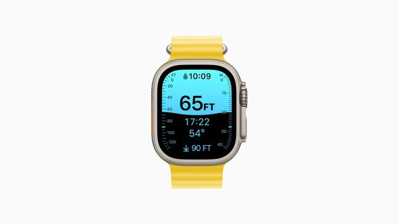 Thông tin độ sâu trên Apple Watch Ultra