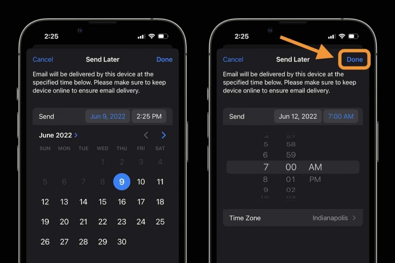Cách đặt hẹn giờ gửi Mail (Send Later) trong iOS 16 3