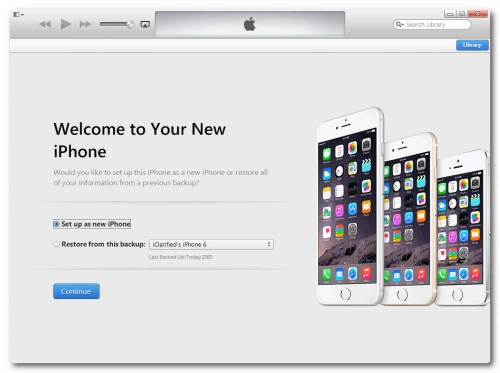 Bạn có thể sử dụng iPhone 6 như mới hoặc khôi phục lại dữ liệu đã sao chép