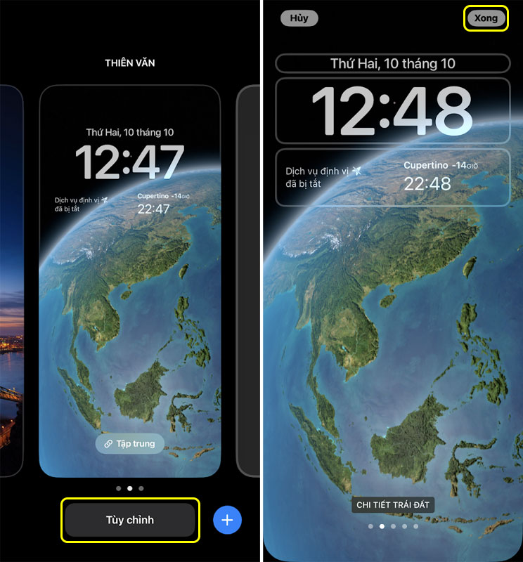 Cách đặt hình nền khác nhau trên màn hình khóa và màn hình chính của iPhone