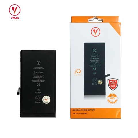 Thay pin VMAS iPhone 12 chính hãng dung lượng chuẩn