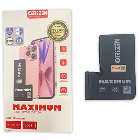 Thay pin ORIZIN iPhone 12 Pro Max chính hãng dung lượng chuẩn